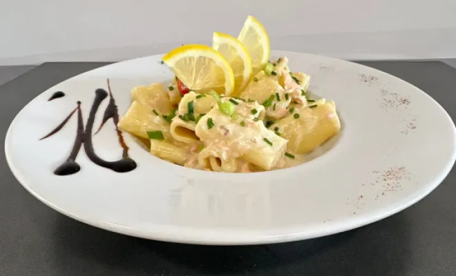 rigatoni au saumon
